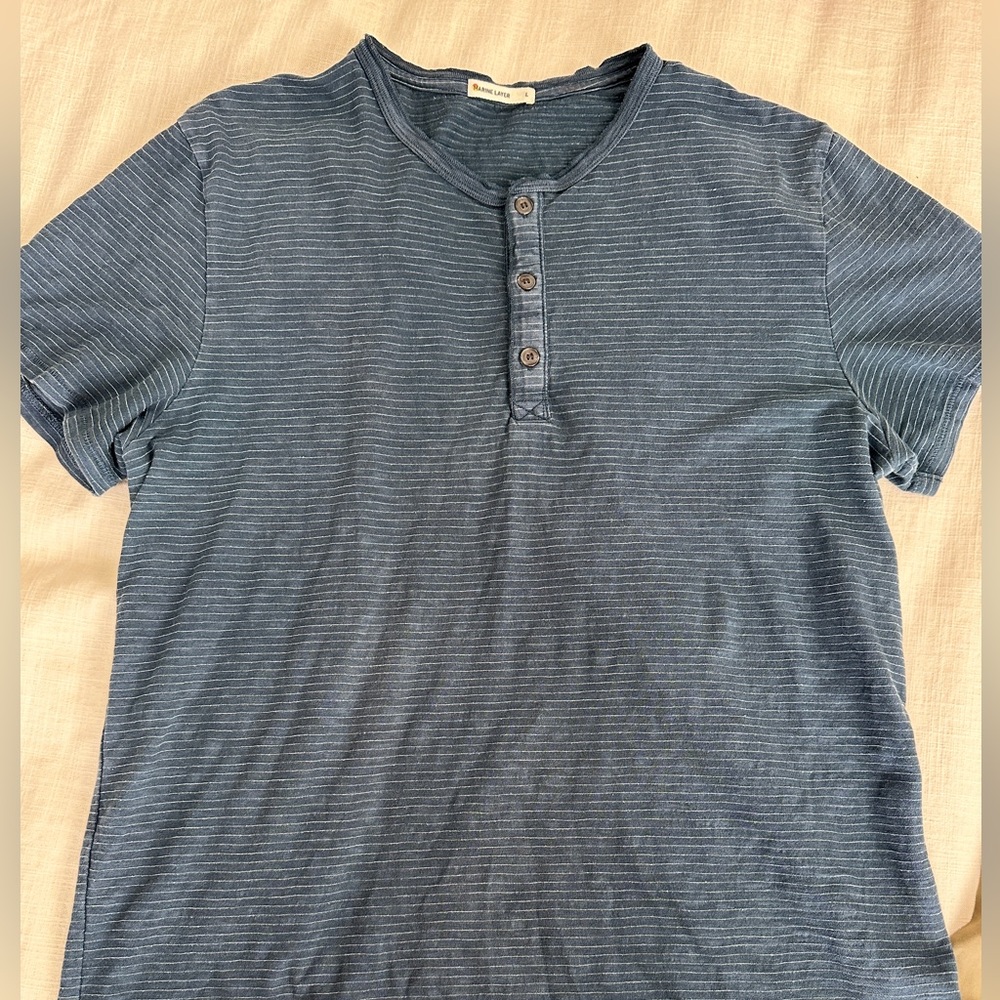 Marine Layer Henley - Blue
